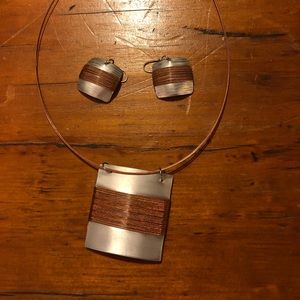 Handmade necklace and earrings